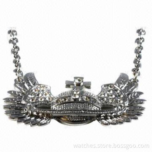 Fashionable Necklace, Chrome Plating, Pendant, Made of Zinc Alloy, Unique Jewelry, OEM/ODM Welcomed